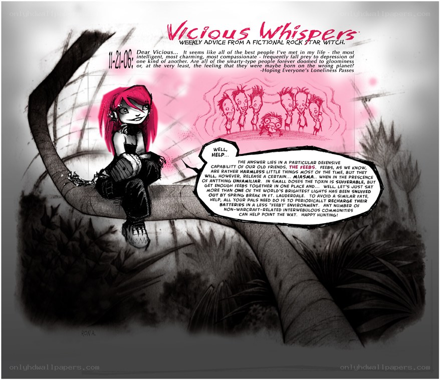 Vicious Whispers comic strip