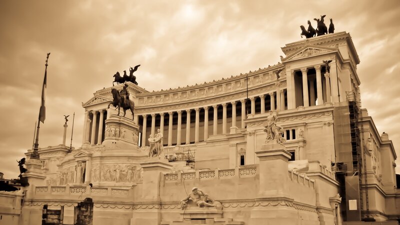 Victor Emmanuel II Monument — Sepia