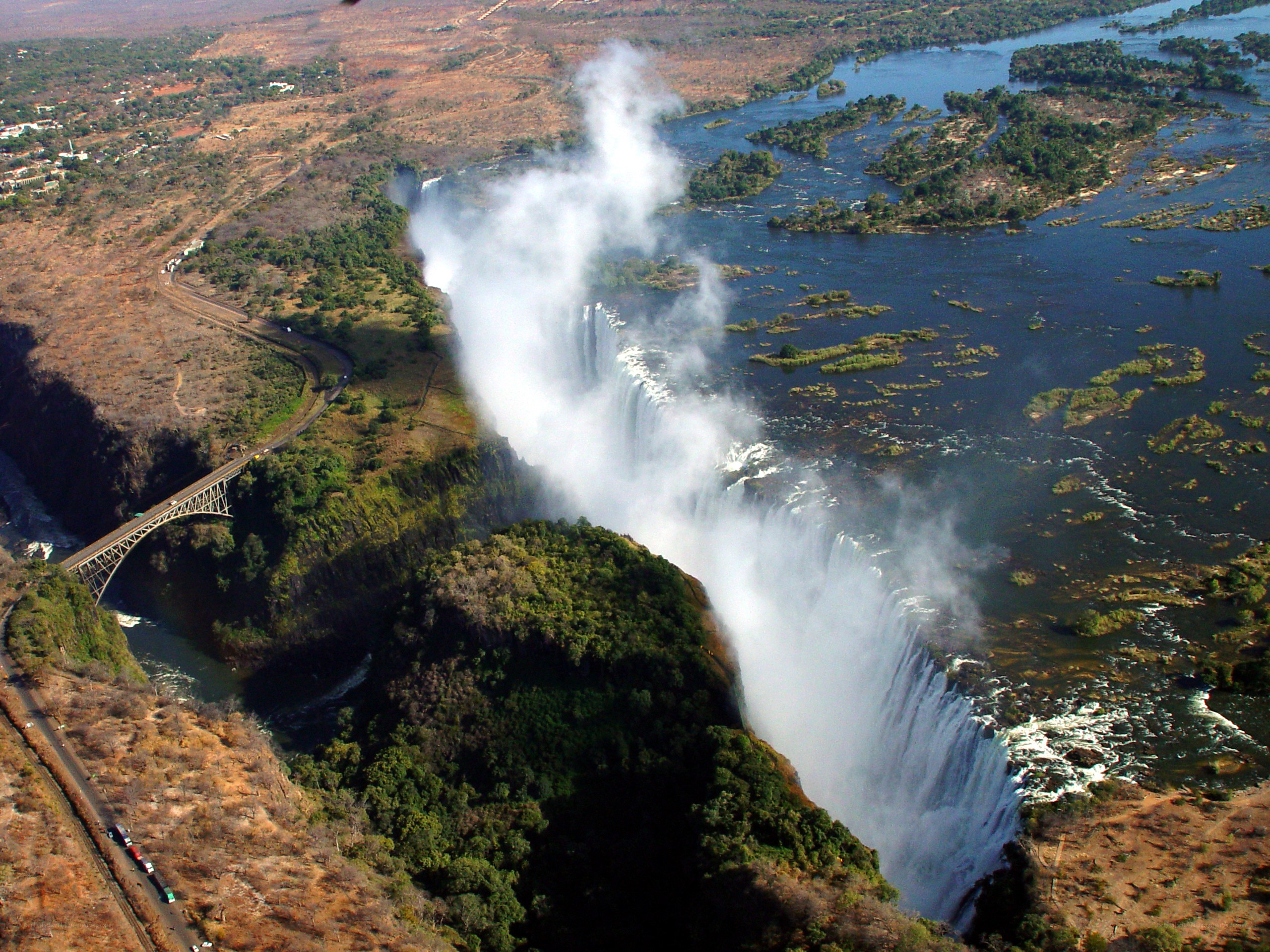 Victoria Falls from above