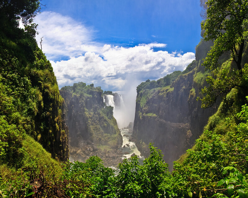 Victoria Falls Waterfall — Cliffs