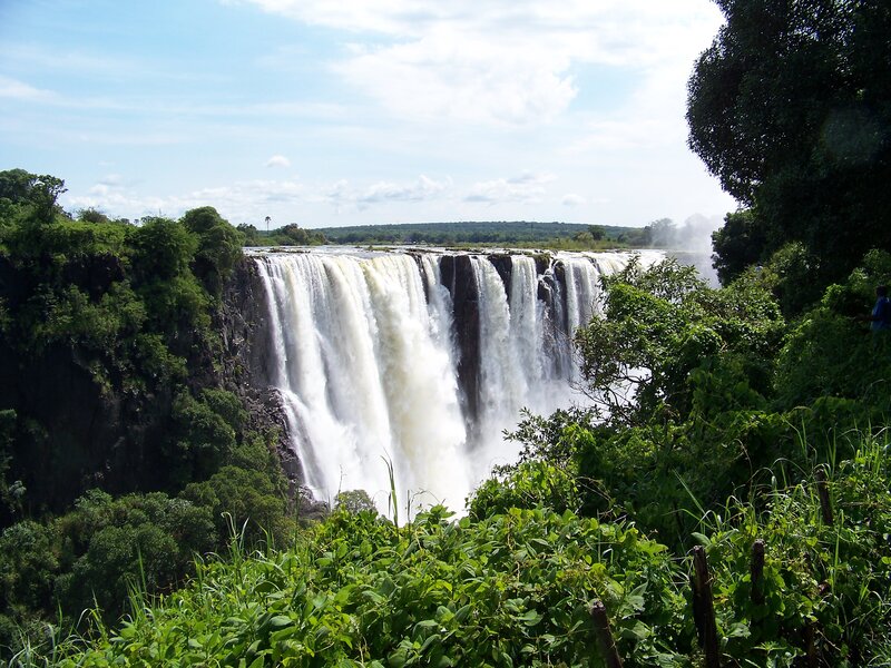 Victoria Falls Waterfall — Green, Natural