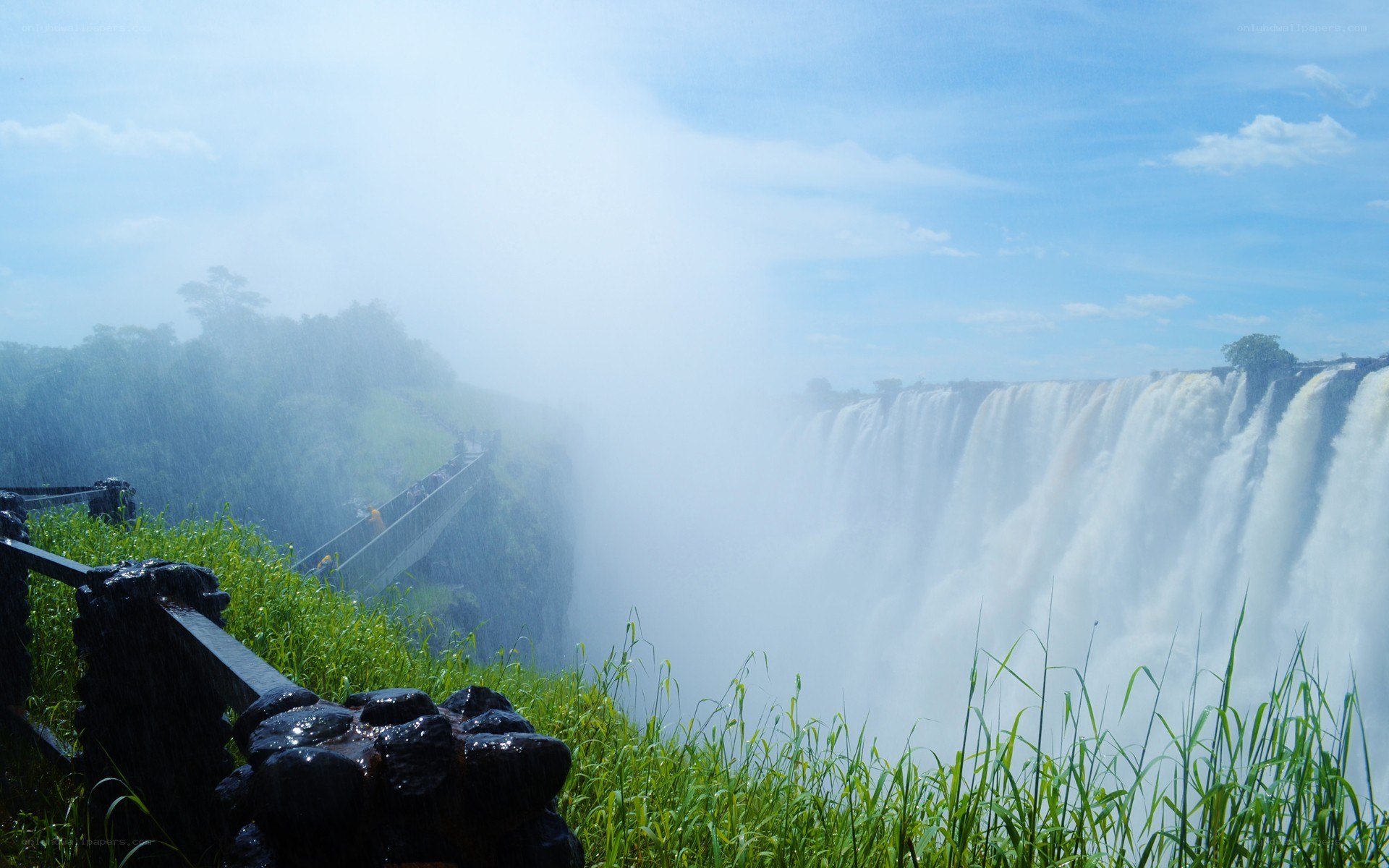Victoria Falls waterfall view