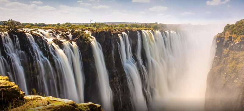 Victoria Falls Waterfall — White, Dramatic, Afternoon