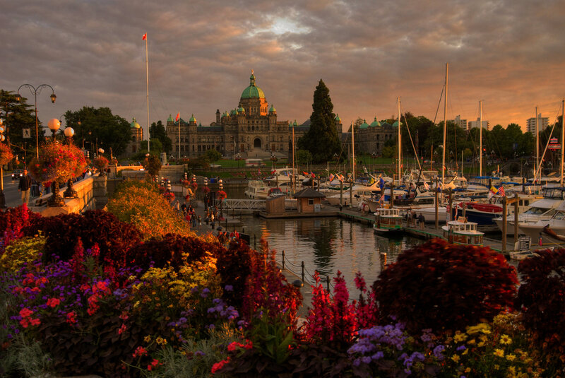 Victoria Harbor at Sunset