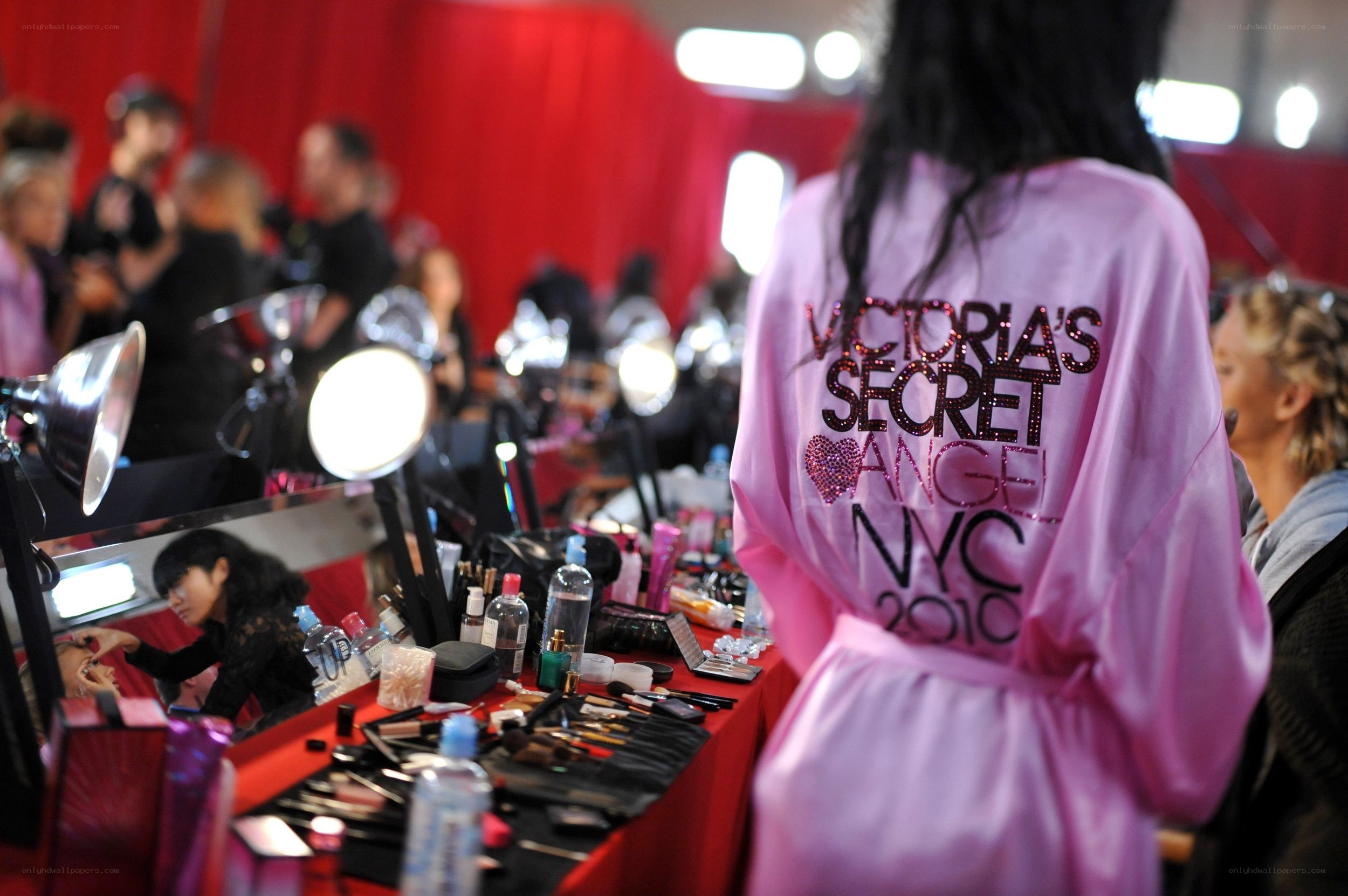Victoria's Secret backstage