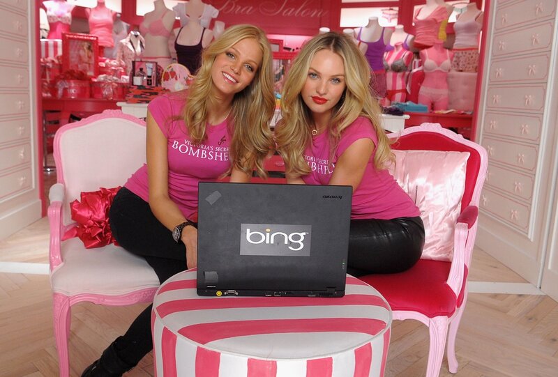Victoria's Secret models at event