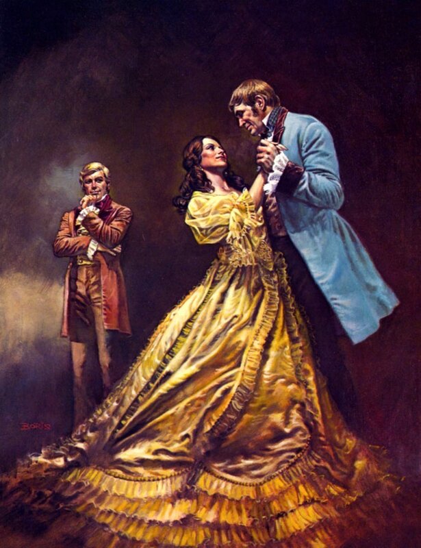 Victorian couple dancing