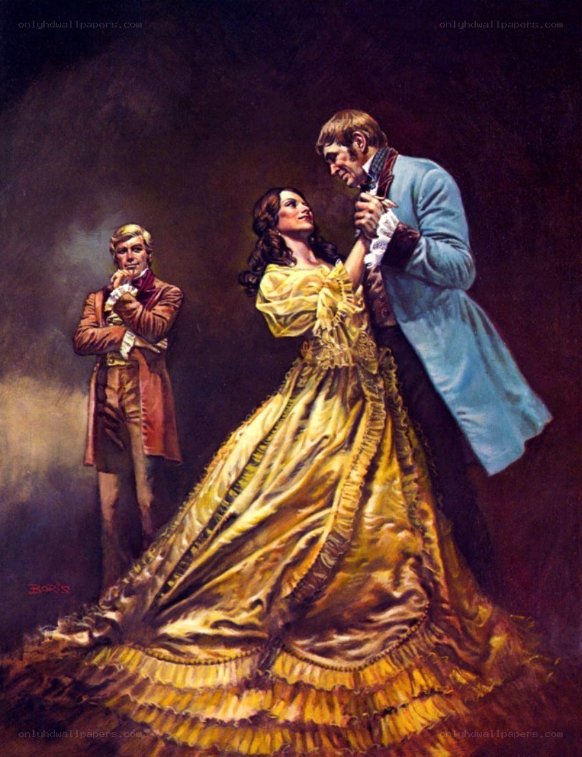 Victorian couple dancing