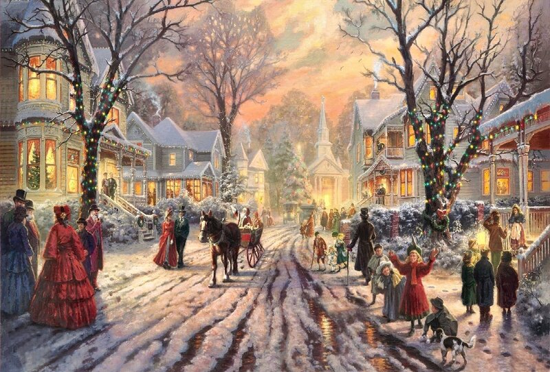 Victorian-era Town Street — White