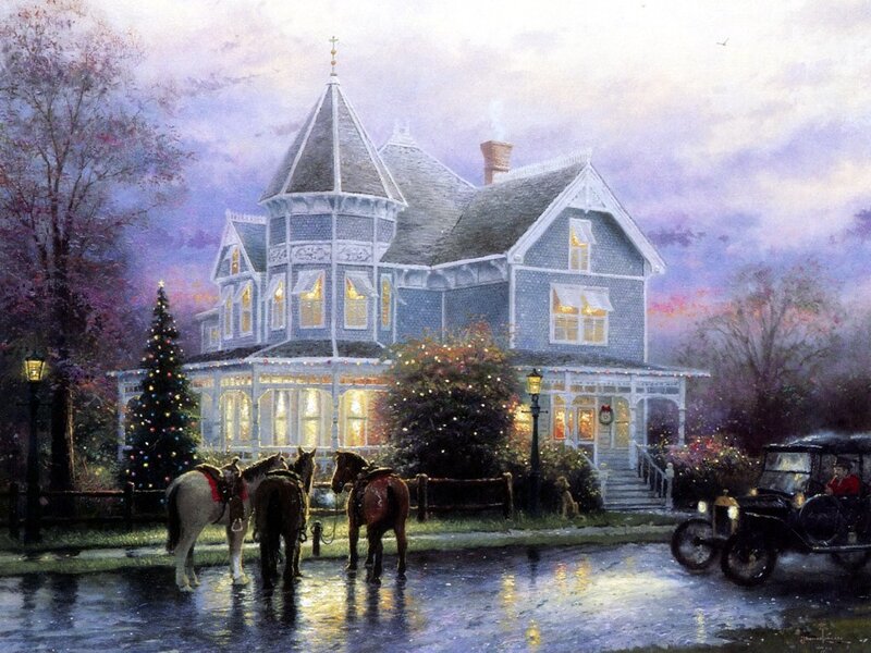 Victorian Home at Christmas