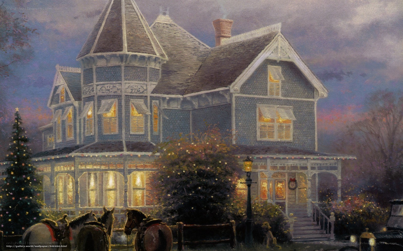 Victorian Home at Christmas