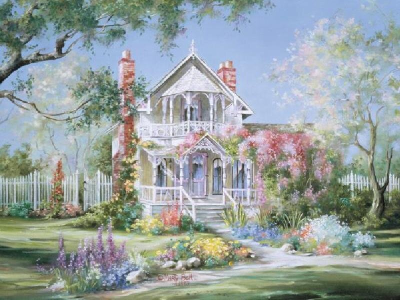 Victorian House in Garden