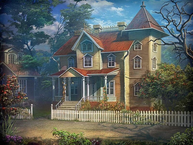 Victorian House with Picket Fence