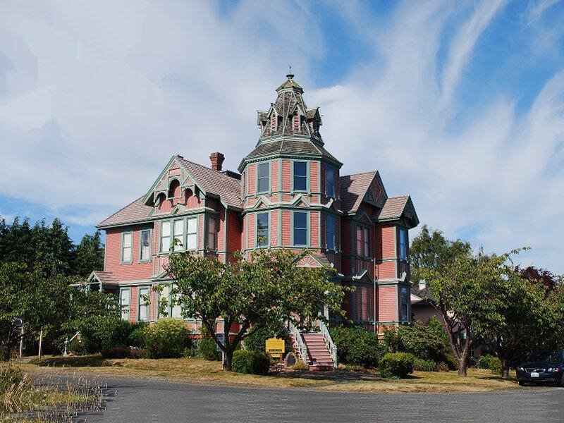 Victorian House with Turret — Red