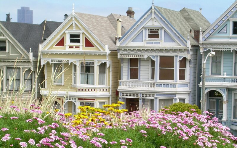 Victorian houses in San Francisco