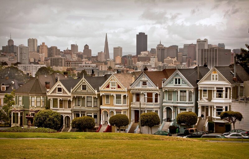 Victorian houses in San Francisco
