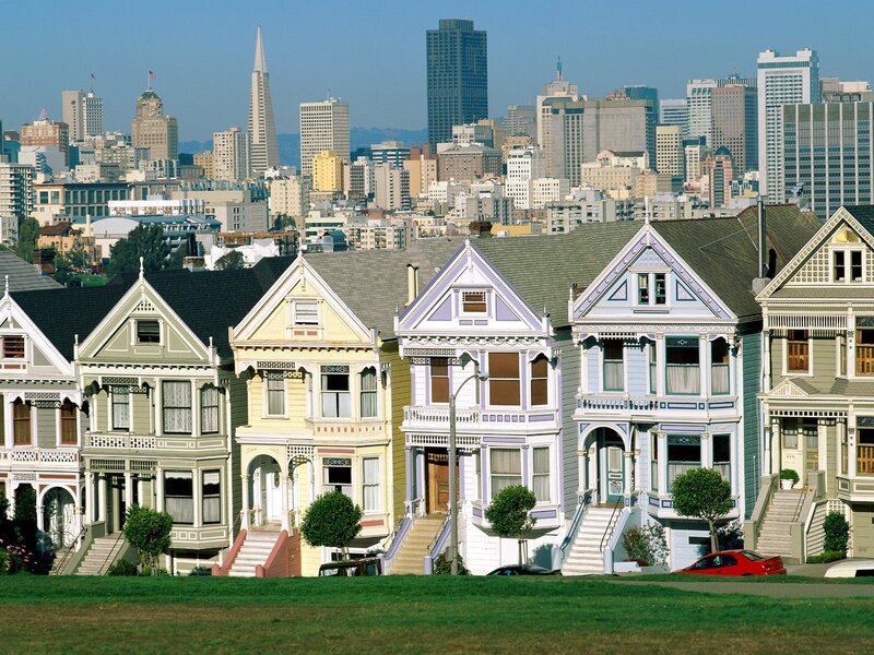 Victorian houses in San Francisco