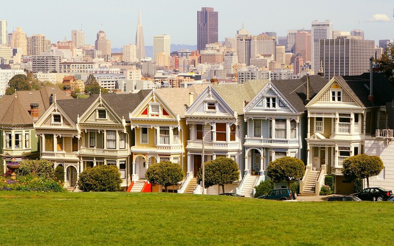 Victorian houses in San Francisco
