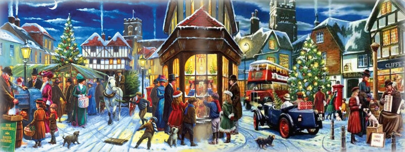 Victorian Town Square — Blue
