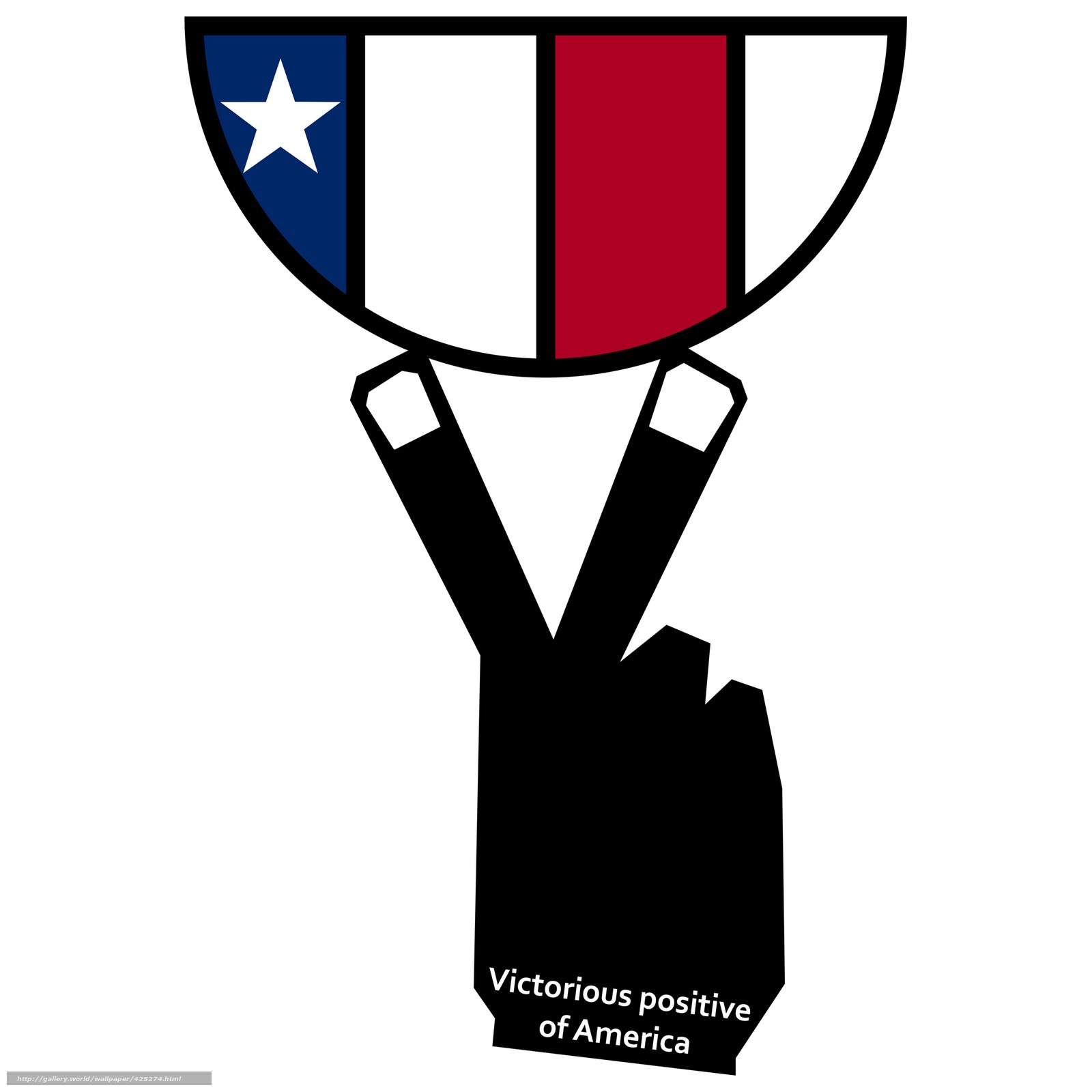 Victorious positive of America