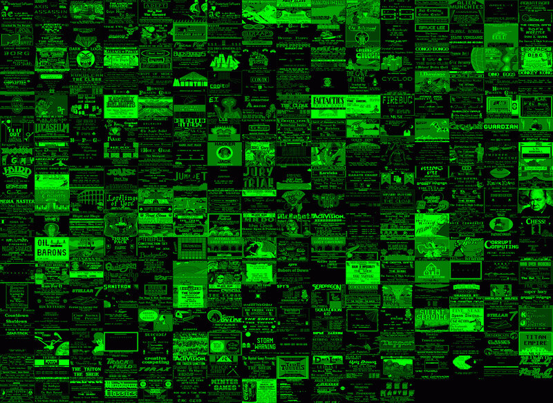 Video game advertisements collage
