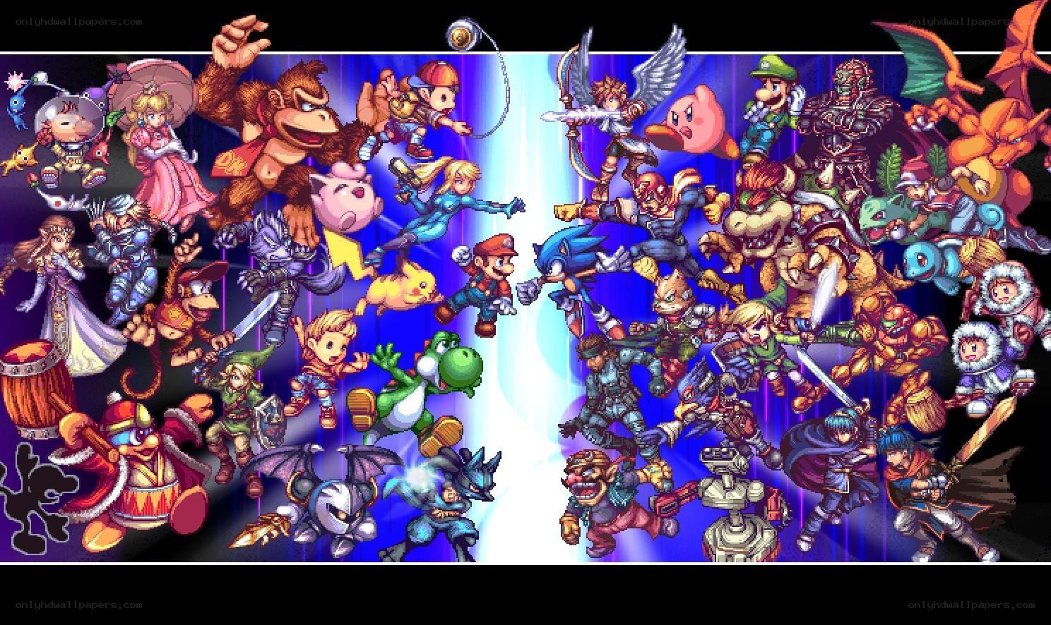 Video game character collage