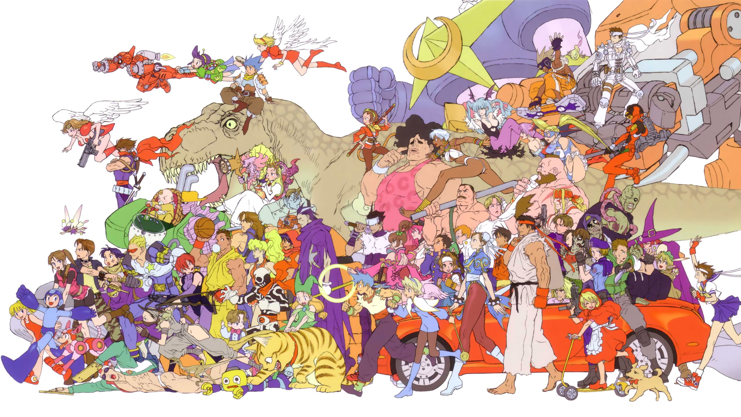 Video game character collage