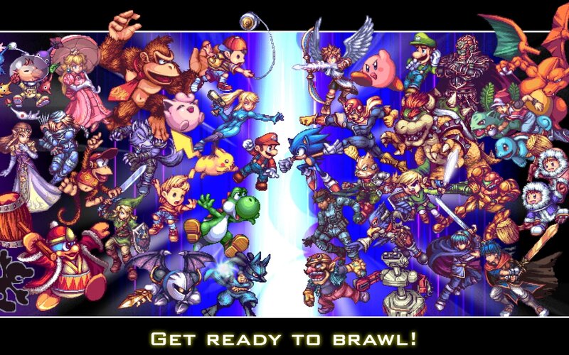 video game character collage
