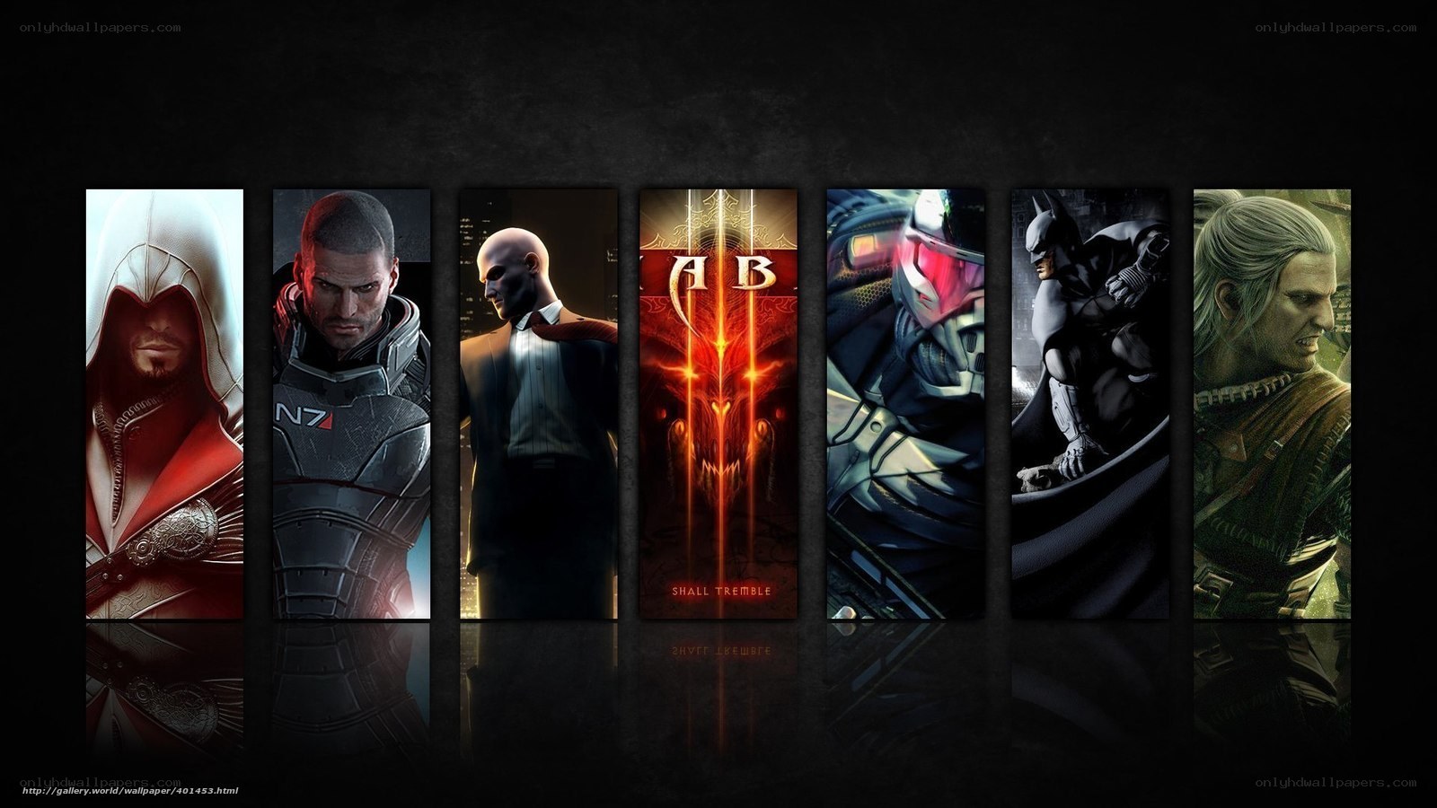 Video game character collage