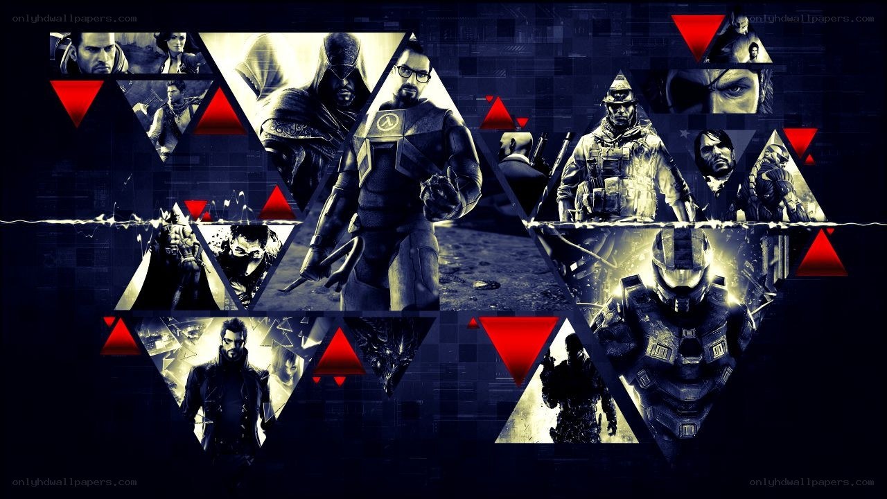 Video game character collage