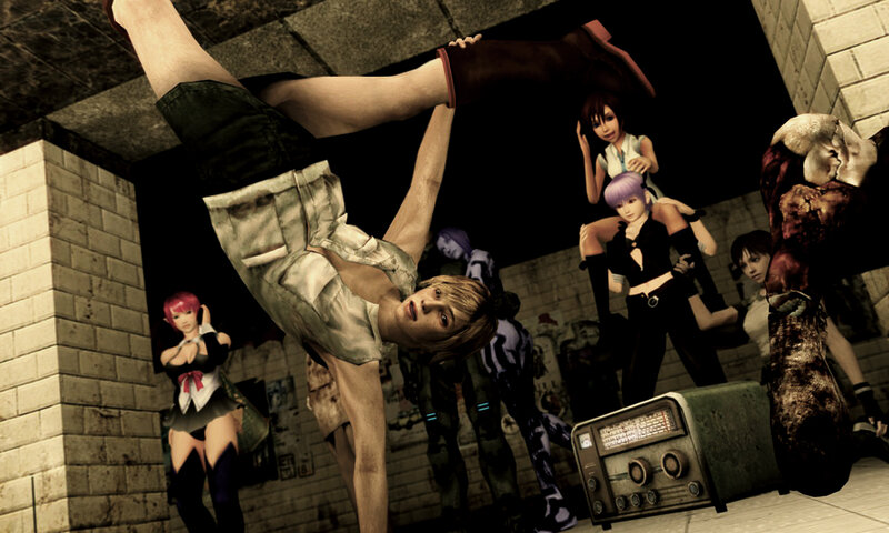 Video game character scene