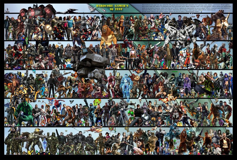 Video Game Characters — Black, Chaotic