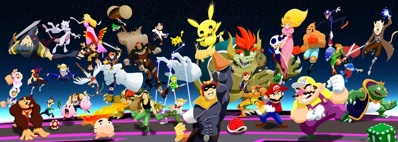 Video Game Characters — Black, Dynamic, Night