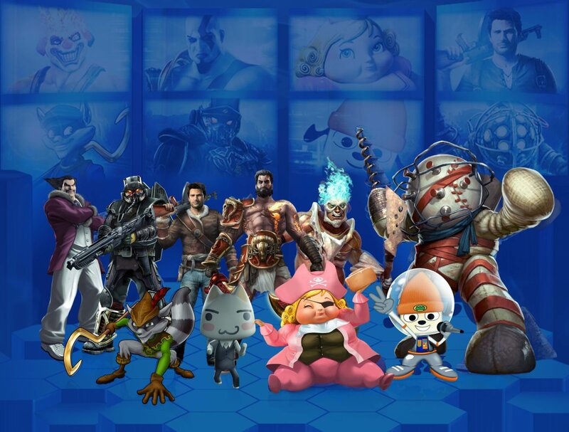 Video Game Characters — Blue, Dramatic