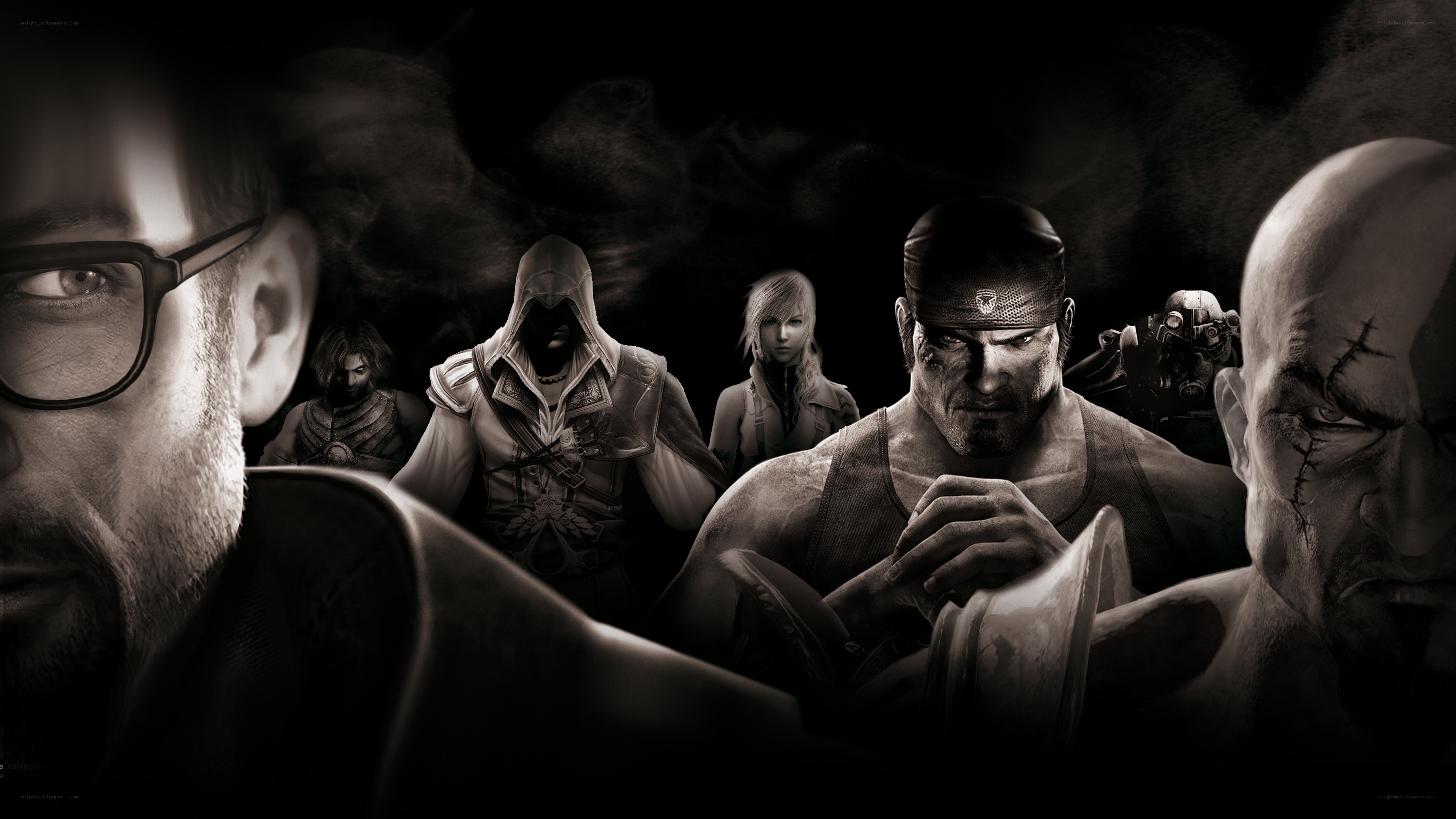video game characters collage