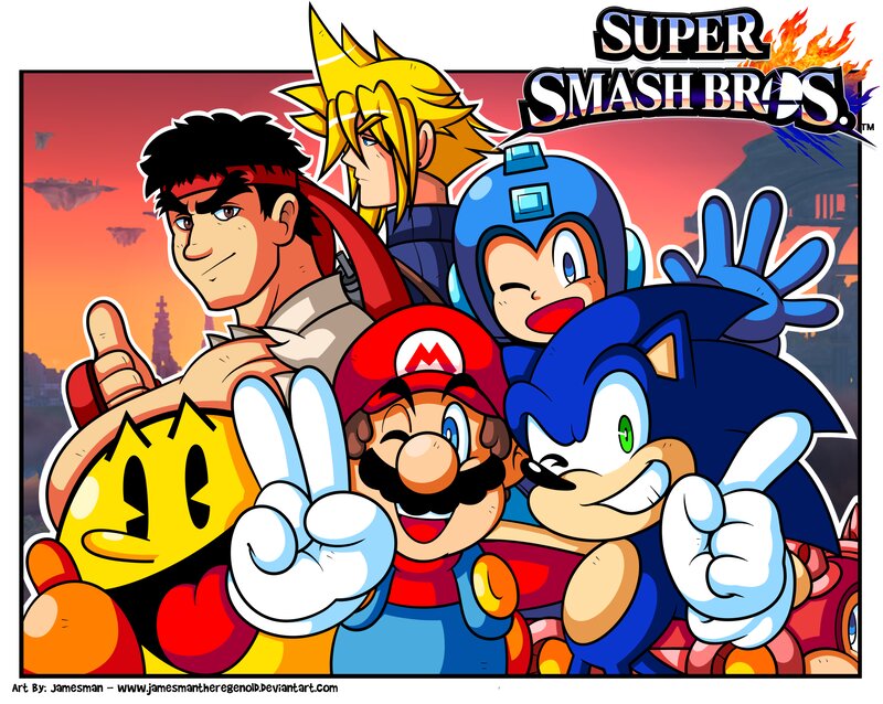Video Game Characters Group — Red