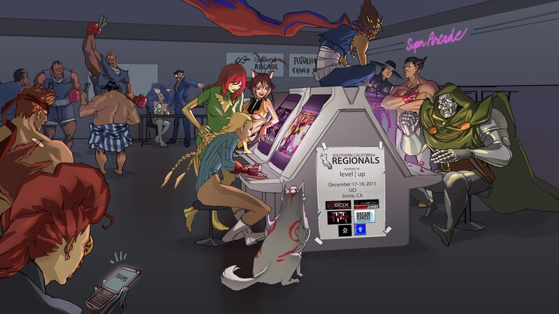 Video Game Characters in Arcade