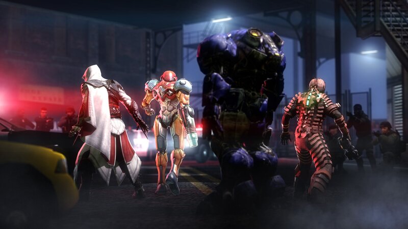Video Game Characters in Combat — Black