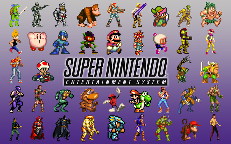Video Game Characters — Purple, Nostalgic