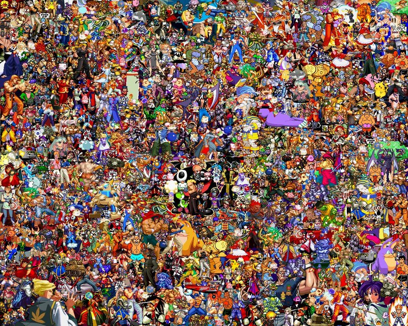 Video Game Characters — Red, Chaotic, Digital Art, Fighting Games