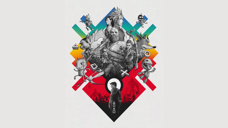 Video Game Characters — Red, Dramatic, Illustration