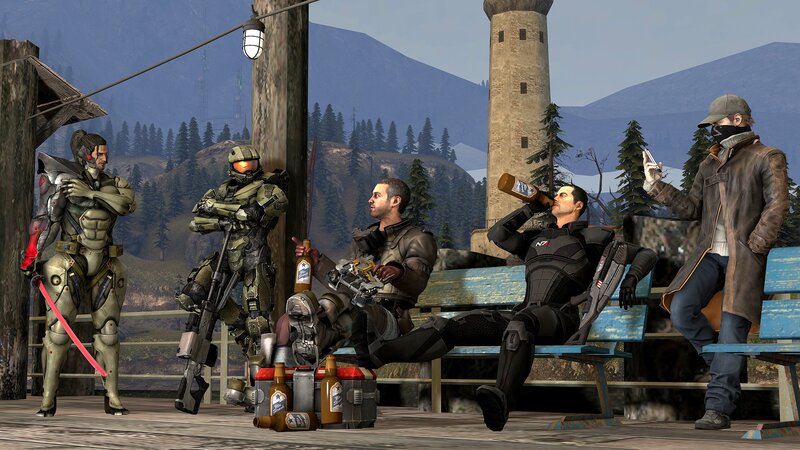 Video Game Characters Relaxing