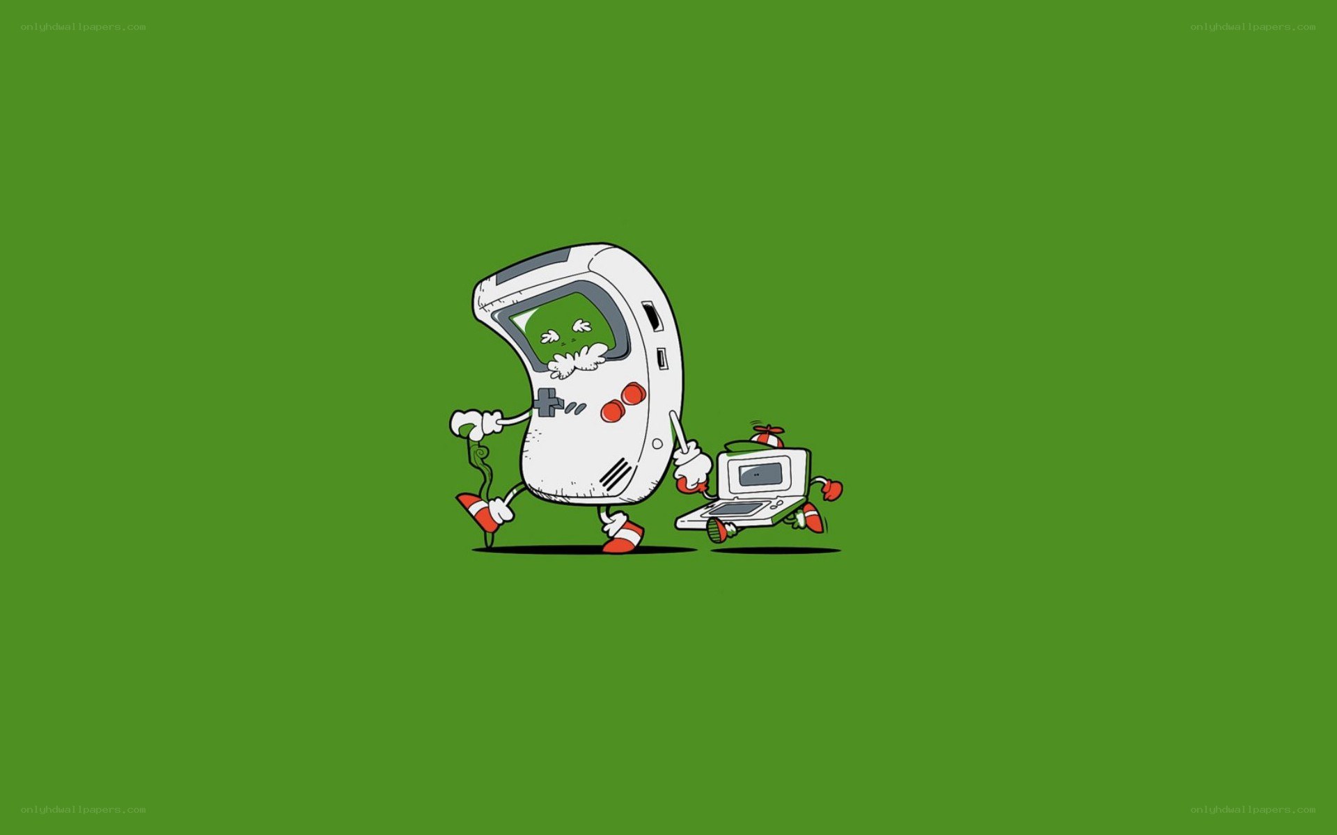 video game characters walking