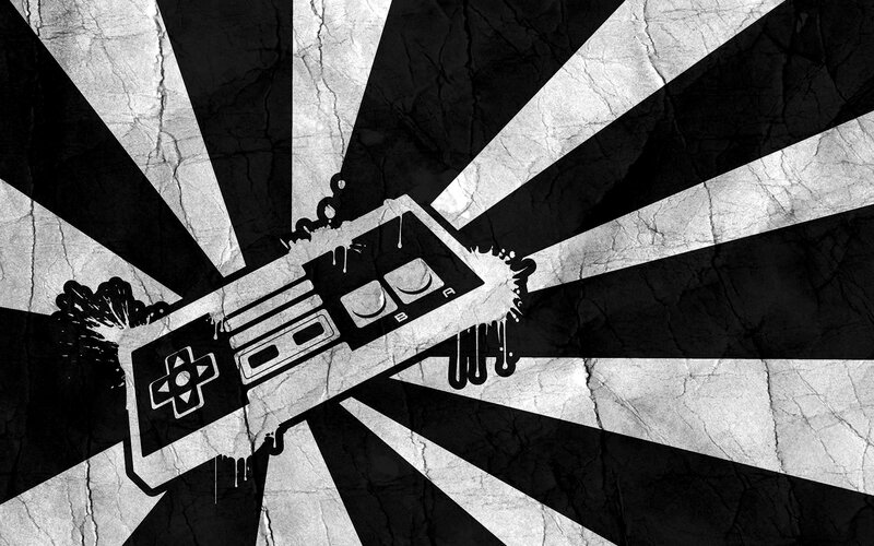Video Game Controller — Black, Dramatic