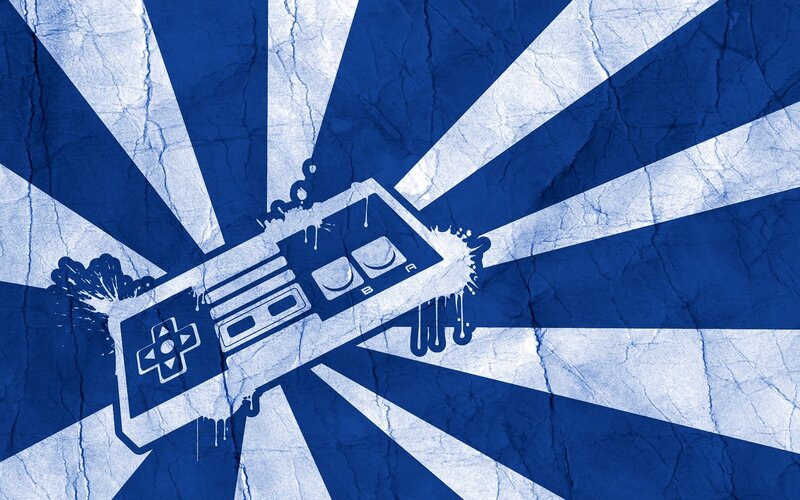 Video Game Controller — Blue, Dynamic