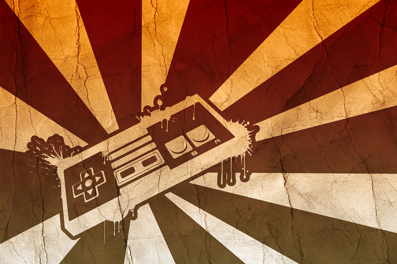 Video Game Controller — Brown, Dramatic