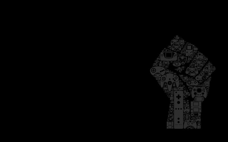 video game controller collage