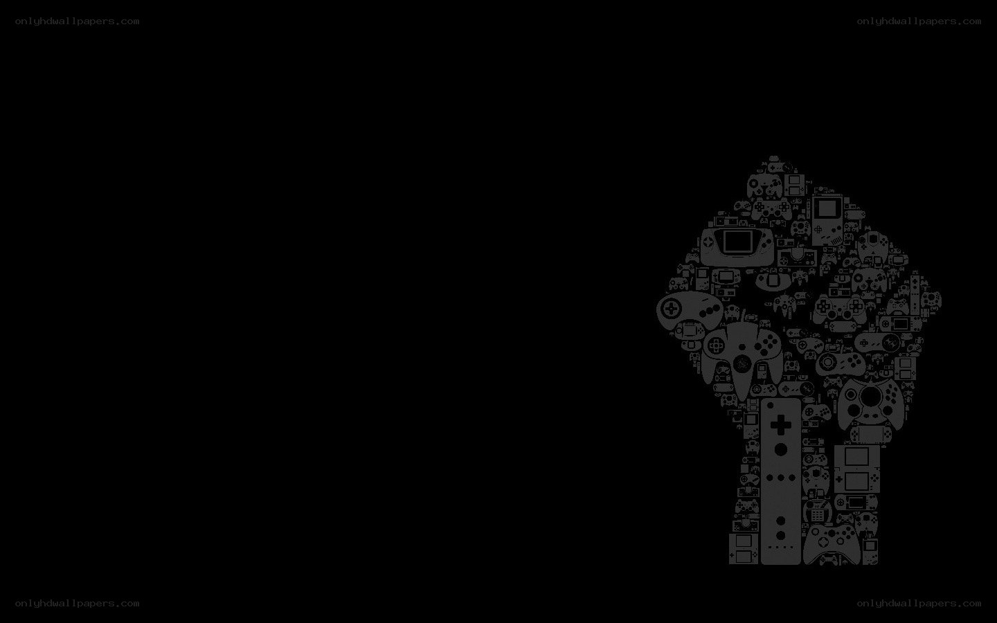 video game controller collage