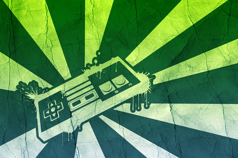 Video Game Controller — Green