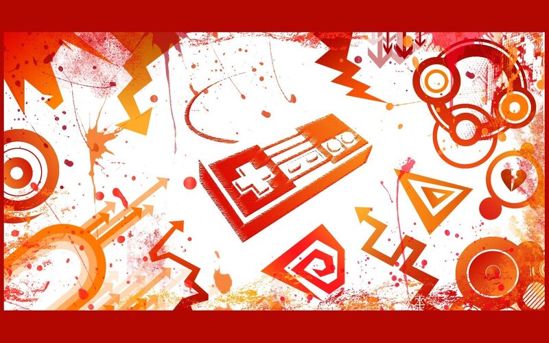 Video Game Controller — Red, Energetic